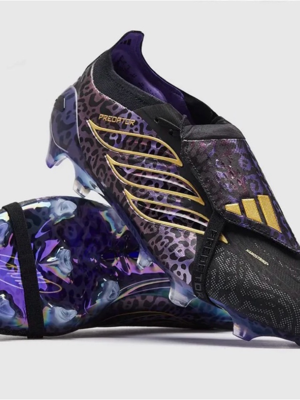 adidas Predator Women’s Soccer Cleats - Purple/Black/Gold